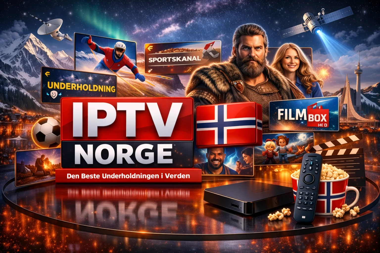 IPTV Norge — Se 50 000+ kanaler i 4K Ultra HD på alle enheter